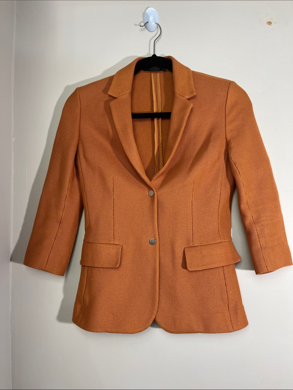 The Row Tailored Orange Textured Blazer